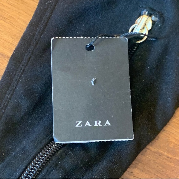 Zara basic NWT over the knee boots. Black euro 35 USA 4.5/5 women’s gold trim - Picture 3 of 15